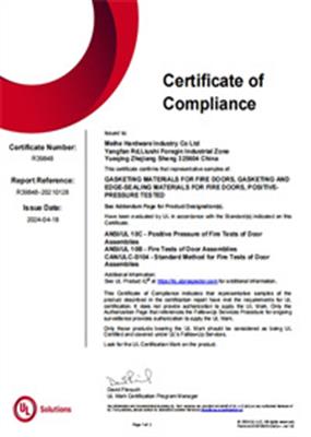 Gasketing's UL Certification