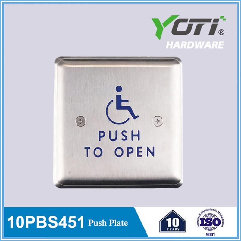 10PBS451 Door Push Plate 4.5 Inch Square Stainless Steel
