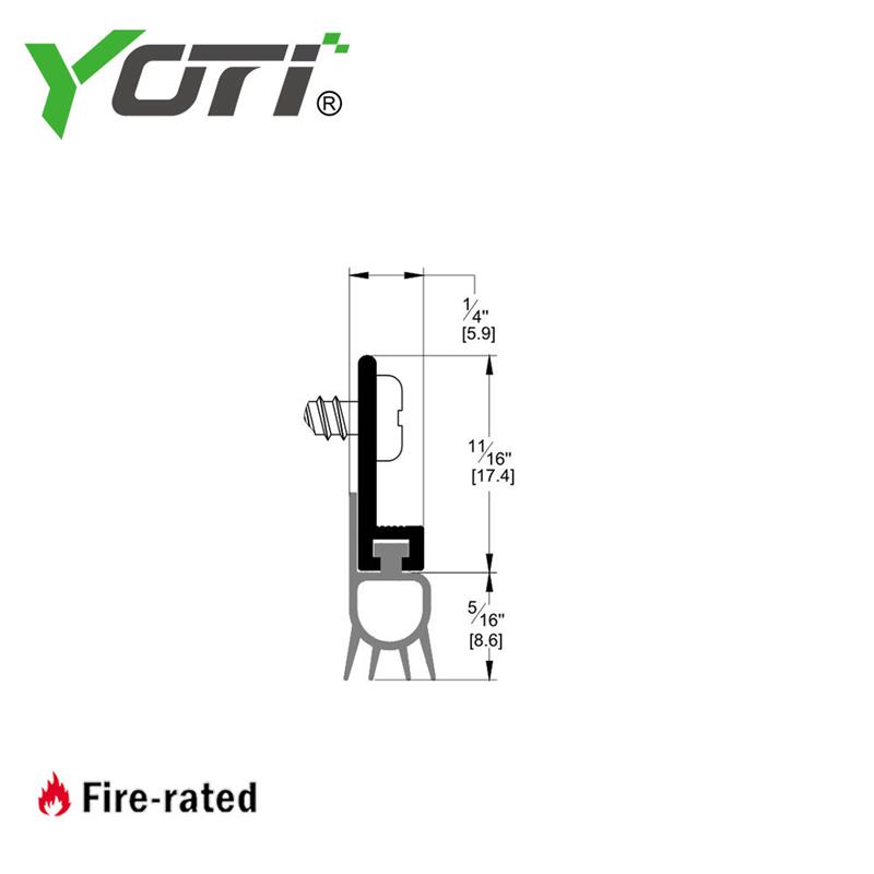 YDB203 Door Bottom Sweep Seal Strip Stopper Seal